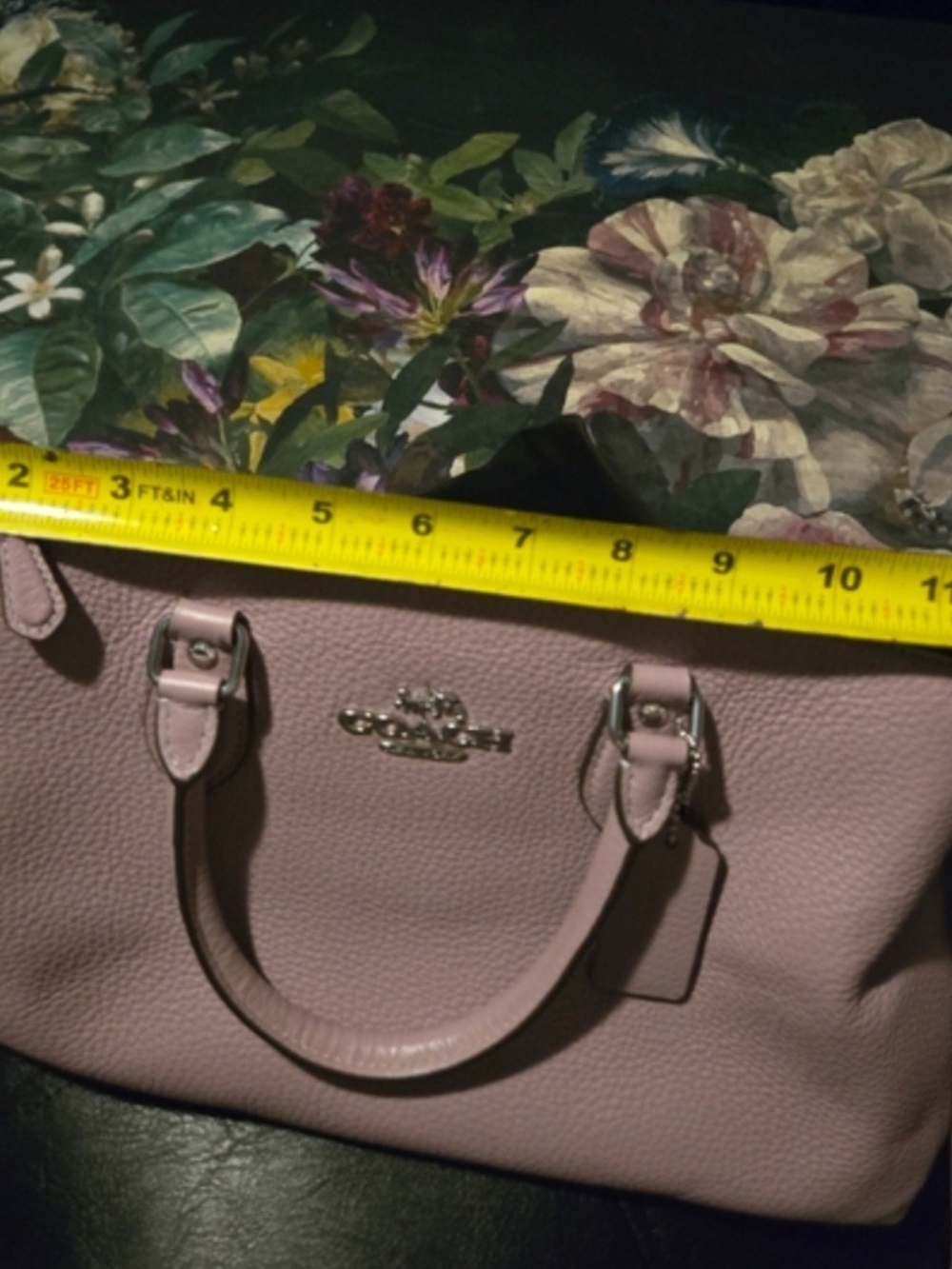 Coach Pebble Leather Satchel Bag  & Wallet in Dusty Mauve (Periwinkle Lavender)